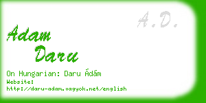 adam daru business card